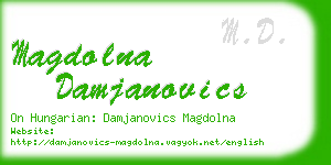 magdolna damjanovics business card